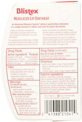 Blistex lip ointment medicated tube close-up highlighting texture