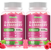 Blivsmlie 2-pack D-Mannose gummies bottle illustrating convenient urinary wellness support.