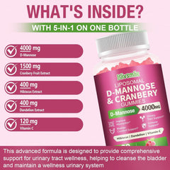 Blivsmlie cranberry hibiscus blend label emphasizing absorption-boosting formulation.