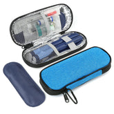 BLK8IGHT caja frío para insulina azul protege suministros durante el viaje