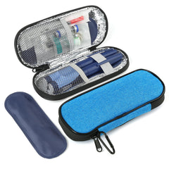 BLK8IGHT caja frío para insulina azul protege suministros durante el viaje