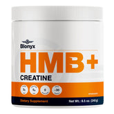 Blonyx HMB Creatine bottle front showing clean athlete-focused packaging