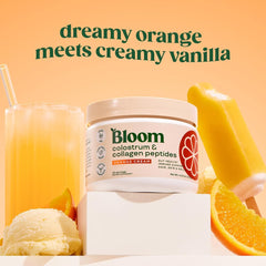 Bloom Nutrition Bovine Colostrum Powder scoop highlights convenient serving sizes for immune support.