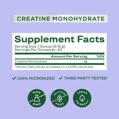 Glass with dissolved Bloom Creatine Monohydrate demonstrates quick mixability for pre- or post-workout.