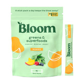 Bloom Nutrition greens stick pack mango ready to mix for a refreshing daily boost