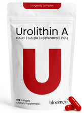 Bloomeo Urolithin A 1000mg bottle supporting cellular renewal and mitochondrial health