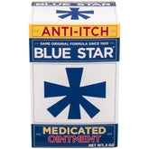 Blue Star Ointment 2oz pack-of-3 box front, soothing relief option for dry skin