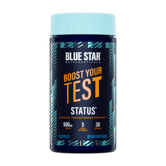 Blue Star Status bottle front view for daily energy and focus.