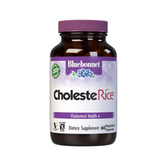 Bluebonnet CholesteRice capsules with red yeast rice for daily wellness.