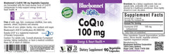 BlueBonnet CoQ-10 vegetarian capsules packshot highlighting vegan, non-GMO formula