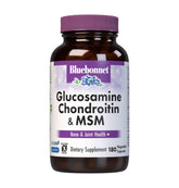 BlueBonnet Glucosamine Chondroitin Plus MSM bottle front for joint support potential.