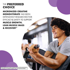 BlueBonnet creatine powder dissolves easily when mixed with water.