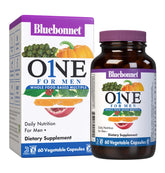 BlueBonnet One for Men bottle front, a daily multivitamin for busy men.