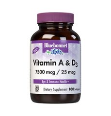 BlueBonnet Vitamin A & D3 softgels from deep sea fish oil for eye health
