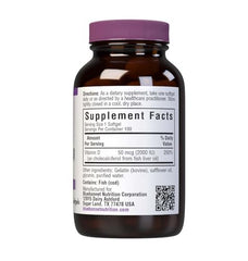 BlueBonnet Vitamin D3 softgel pour closeup for easy swallowing.