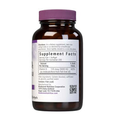 BlueBonnet Vitamin D3 softgel pour demonstrates easy daily dosing for wellness.