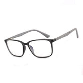 BLUEMOKY blue light reading glasses with a black frame for all-day screen time