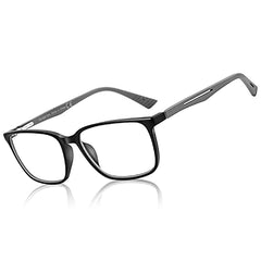BLUEMOKY blue light reading glasses for men, sport square frame reduce eye strain during long sessions