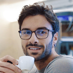 BLUEMOKY lightweight spring hinge frame fits comfortably for daily wear.