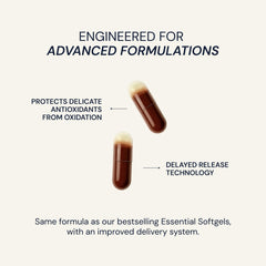 Blueprint Bryan Johnson Advanced Antioxidant packaging shows eco-friendly, vegan ingredients