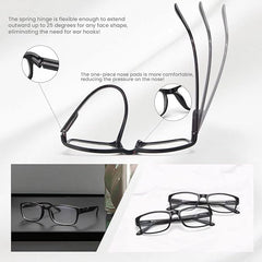 BLS BLUES lightweight TR90 frames offering durability and all-day wear