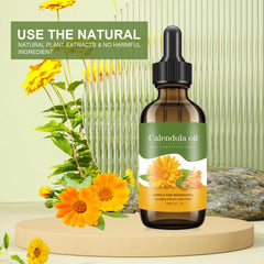 Bmrewax Calendula Oil on body for deep nourishment and softness.