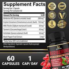 BMVINVOL berberine turmeric capsules with golden spice tones