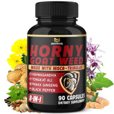 BMVINVOL Horny Goat Weed Capsules bottle on a clean surface for daily energy support.
