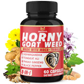 BMVINVOL Horny Goat Weed capsules bottle for convenient daily energy support.