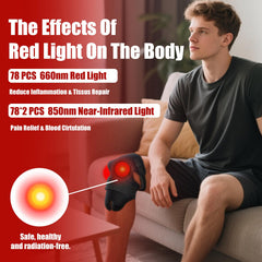 Bnlei wearable red light wrap on ankle illustrating mobility friendly heat therapy