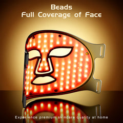 Close-up of 400 LED beads delivering broad facial coverage with even light
