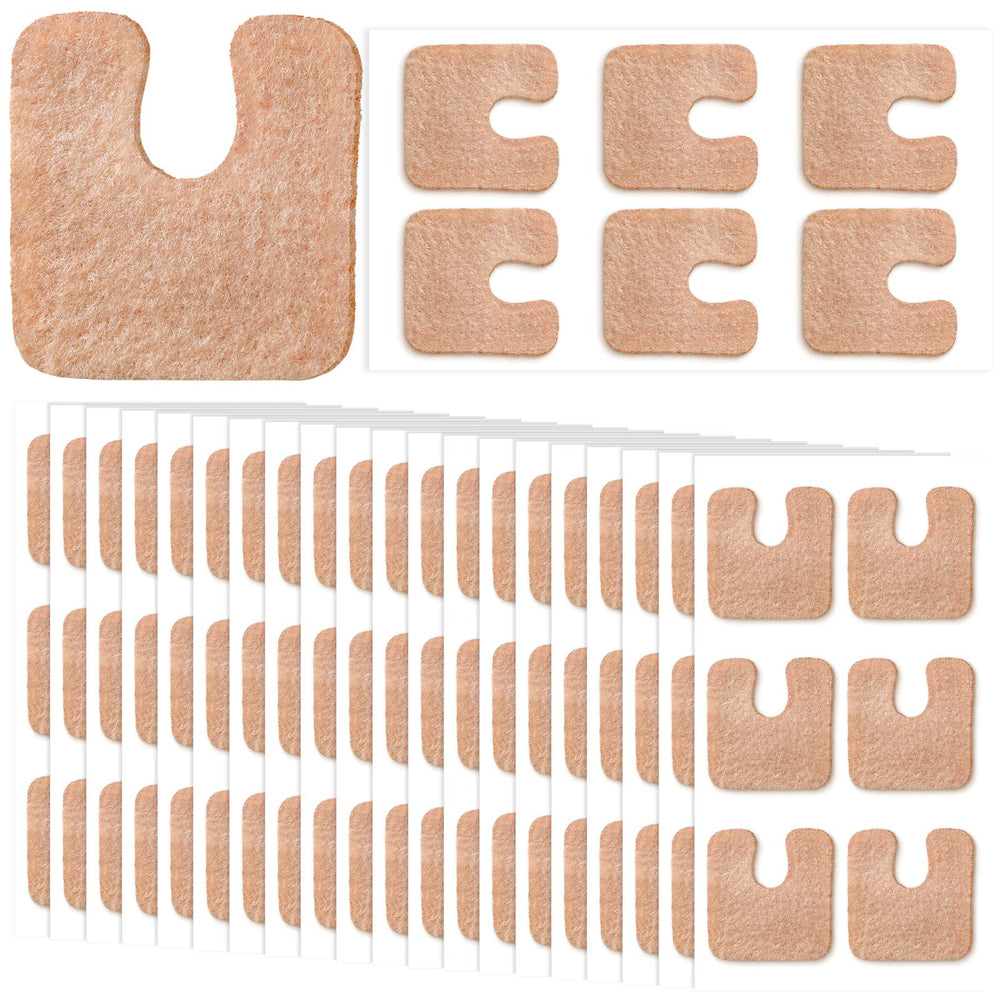 Boao callus pads pack in soft felt U-shape for daily foot comfort