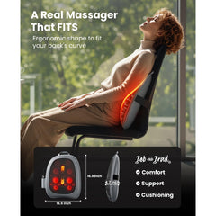 Bob and Brad back massager provides steady heat to soothe tension.