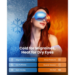 EyeOasis 3 gel mask removable provides flexible cooling therapy after long screen time