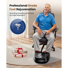 Bob and Brad foot massager with heat settings for soothing warmth