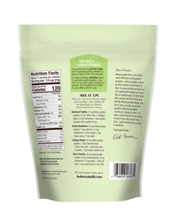 Bob's Red Mill hemp protein powder with scoop demonstrates easy measurement for shakes.