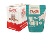Bob's Red Mill whey protein concentrate 4-pack packaging for convenient keto protein.