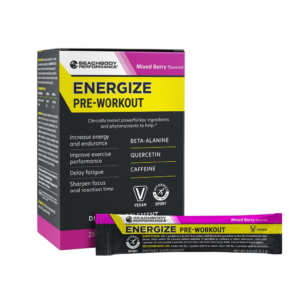 BODi Energize mixed-berry stick ready for an on-the-go energy boost before training