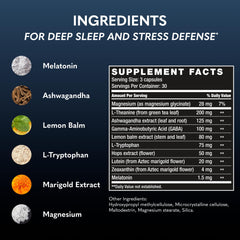 BODi Last Thing capsules close-up highlights a premium sleep support blend for easier winding down.
