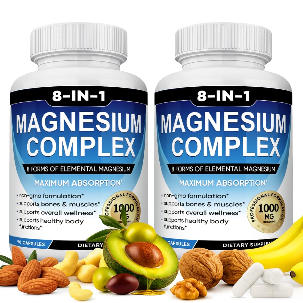 BODUNMSCA Magnesium Complex bottle showing 8-form blend for absorption.