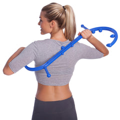 Body Back Buddy with dual hooks demonstrates enhanced leverage for broader relief.