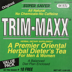 Body Brkthrough Trim-Maxx Original tea bags for a caffeine-free herbal ritual