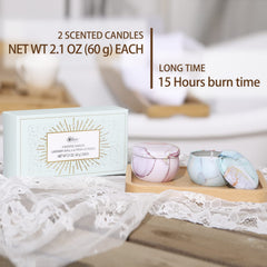Body & Earth Love portable tin candle set ideal for travel and on-the-go scents.