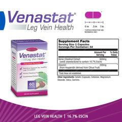 Body Gold Venastat capsules for convenient daily leg vein support