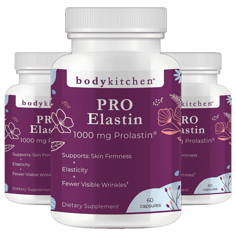 Body Kitchen Pro-Elastin bottle for daily skin support.