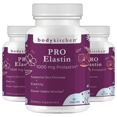 Body Kitchen Pro-Elastin bottle for daily skin support.