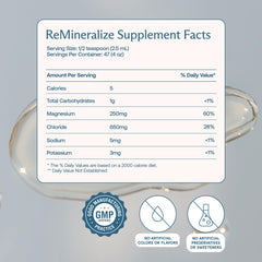 BodyBio ReMineralize being poured into water for fast absorption