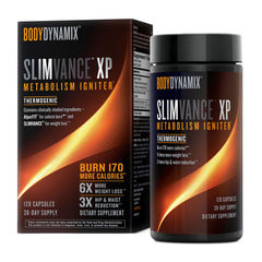 BodyDynamix Slimvance XP metabolism igniter bottle offers a clear energy-boosting daily routine