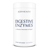 BodyHealth Digestive Enzymes bottle showing label for digestion support