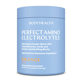 BodyHealth PerfectAmino Electrolytes orange tub ready for daily hydration